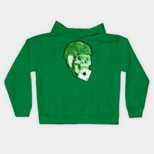 Skull (Green) Kids Hoodie